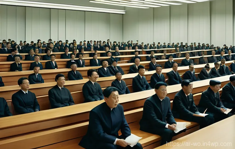 디스토피아적 정권의 특징과 사례 - **Dystopian Surveillance Cityscape:** "A wide-angle shot of a sprawling, futuristic city at nigh...