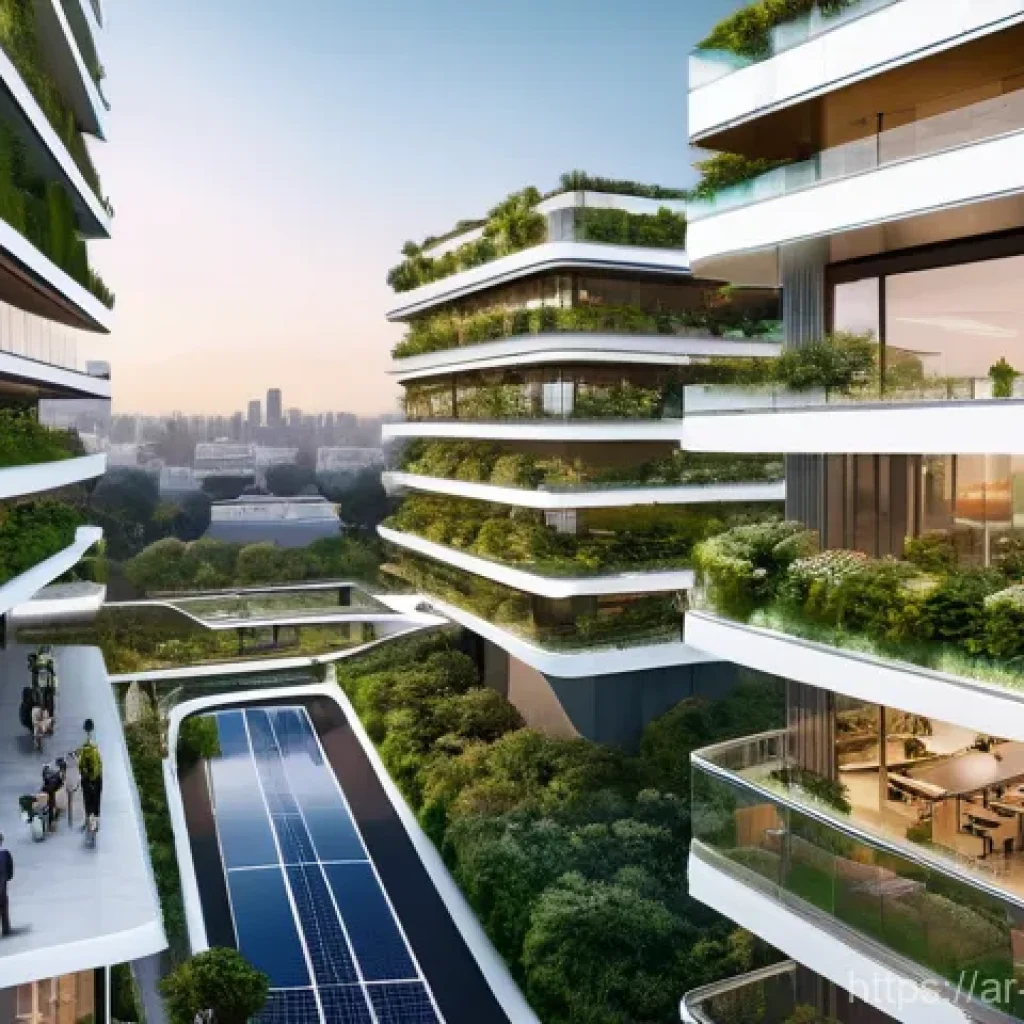 디스토피아적 미래를 대비하는 기술 - **Prompt:** A sprawling, futuristic "Smart City" at golden hour, designed with highly resilient infr...