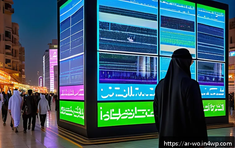 디스토피아 소설이 경고하는 미래의 모습 - A detailed, futuristic cityscape at dusk blending traditional Middle Eastern architectural elements ...