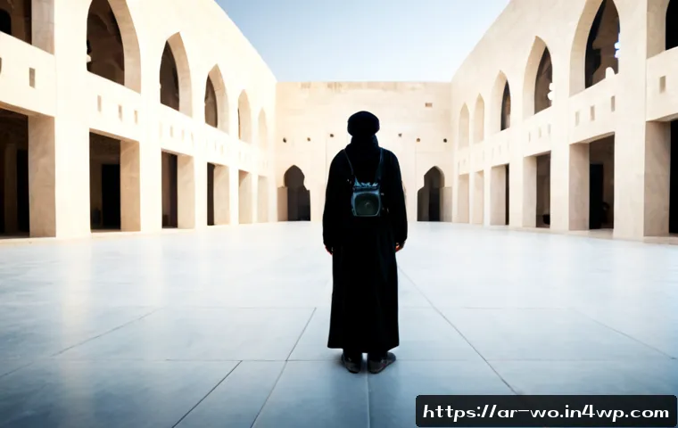 디스토피아적 영화의 촬영 기법 분석 - Photorealistic cinematic film-set scene in a futuristic Arab metropolis, an Arab cinematographer in ...